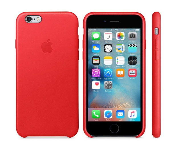 APPLE iPhone 6s Leather Case RED MKXX2ZM/A - 284969 - zdjęcie 4